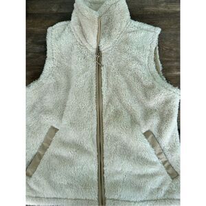 The North Face Women's Furry Fleece Vest Tan Brown, Size M